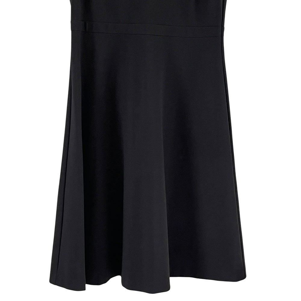 Uniqlo Ponte Fit and Flare Dress Womens Small Black Excellent Sleeveless 173261 - Picture 8 of 11
